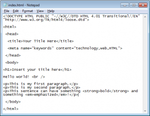 HTML Part 3 - Headers and Basic Text Formatting