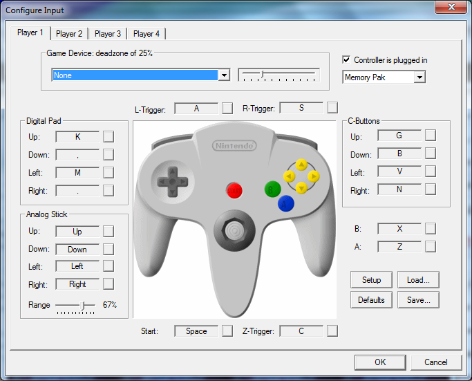 n64 bios ps3 controls