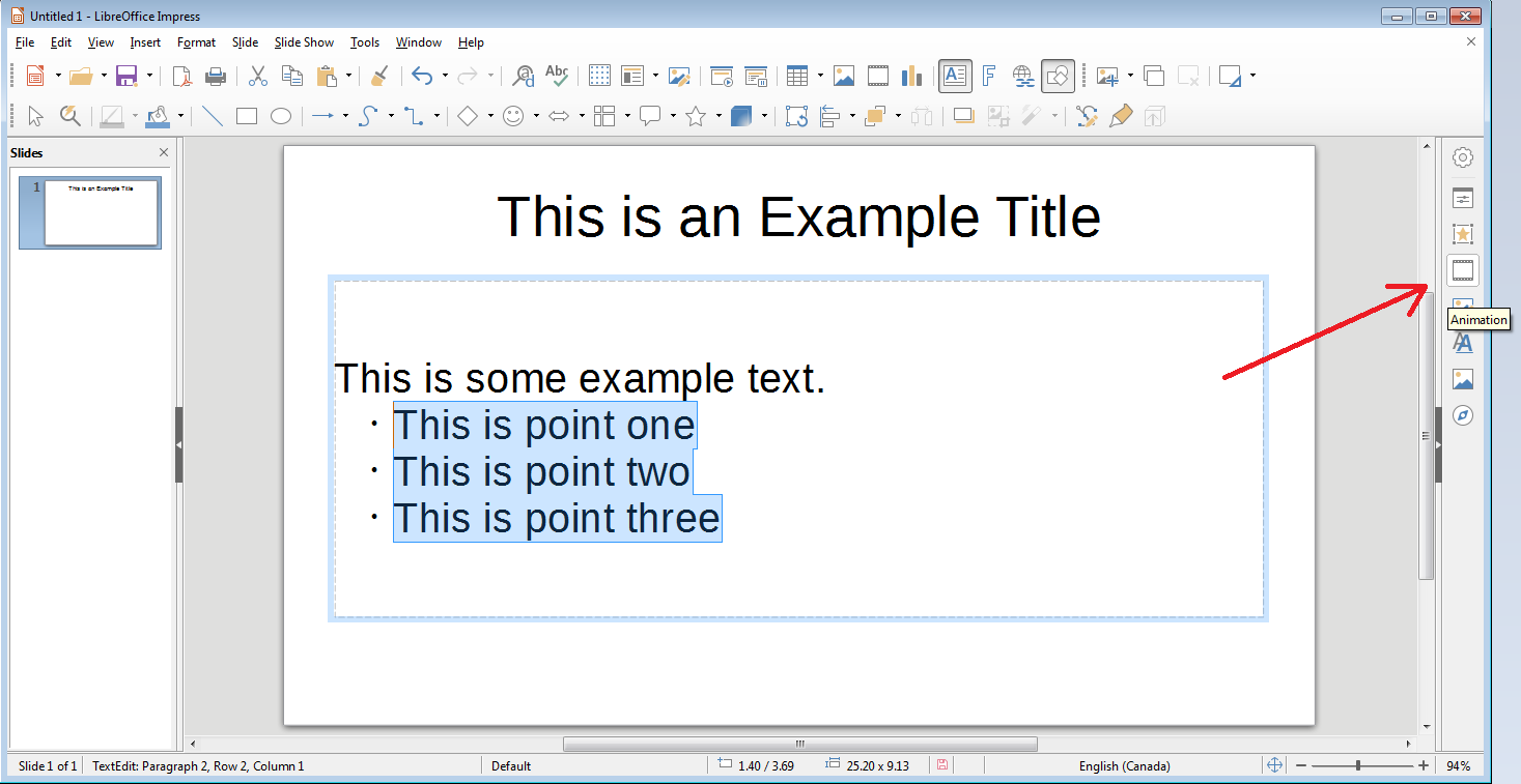 Guide LibreOffice Impress Part 3 Animations and Slides