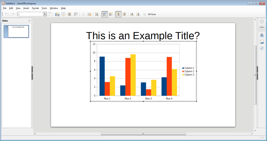 Guide LibreOffice Impress Part 5 Charts